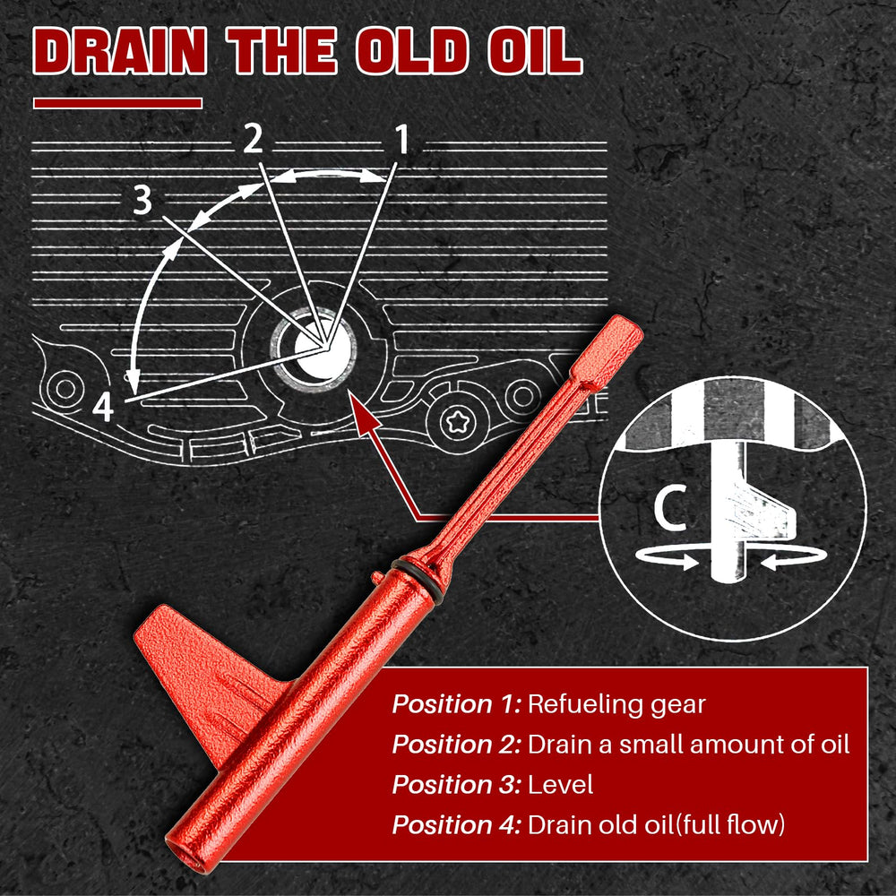 DASBET fluid drain tool in use on transmission, enables clean fluid evacuation