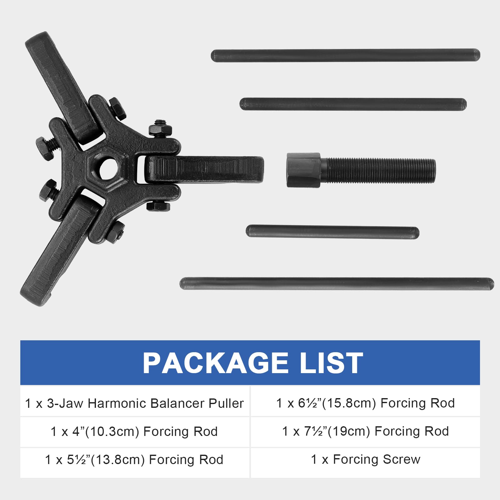 DASBET forcing rods set laid out with lengths visible for versatile reach options