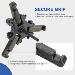 DASBET forcing screw closeup showing hardened threads for safe torque transfer