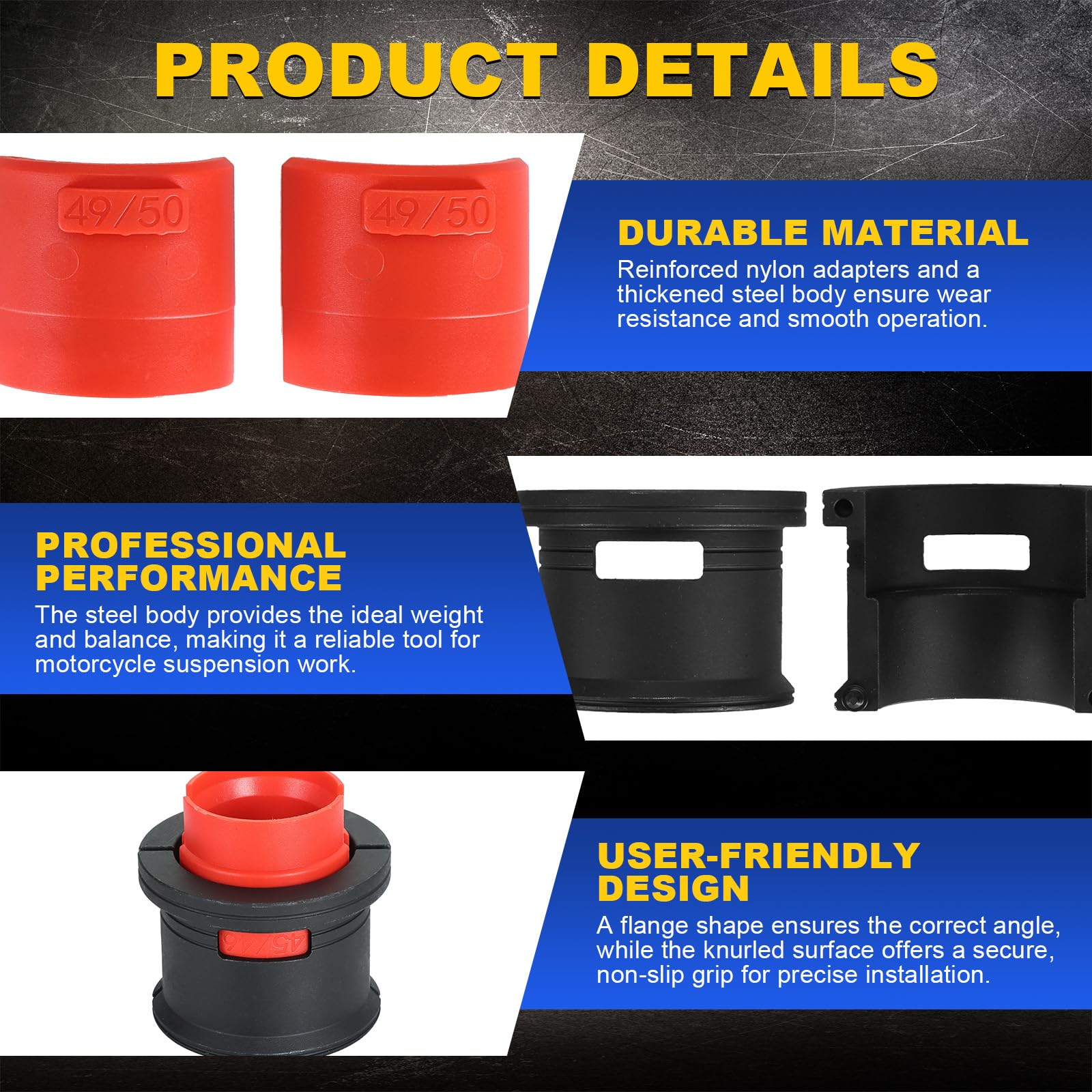 DASBET knurled steel driver handle close detail for secure grip and precise control
