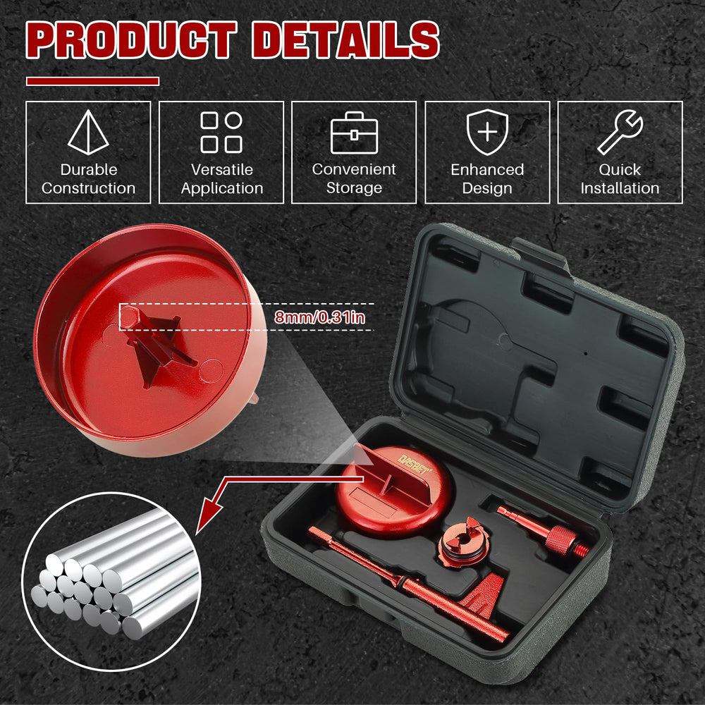 DASBET tool kit held in hand to show scale, compact for mobile mechanics