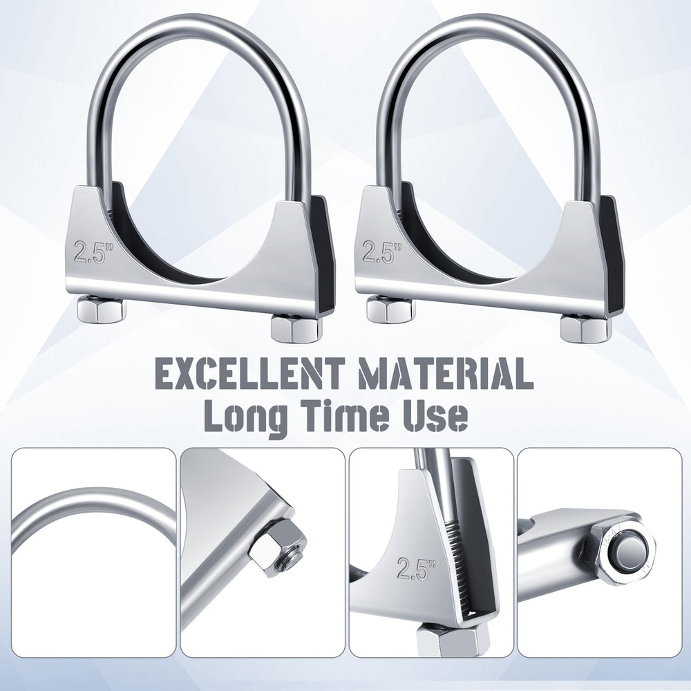 Datanly saddle and U-bolt detail illustrating secure leak-resistant seal