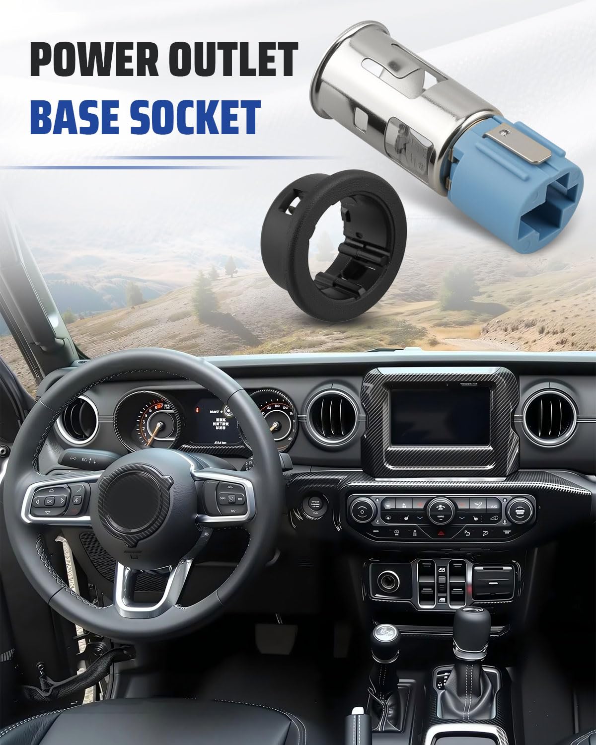 Daxabfuz in-car charging scene showing brand enabling convenient device power