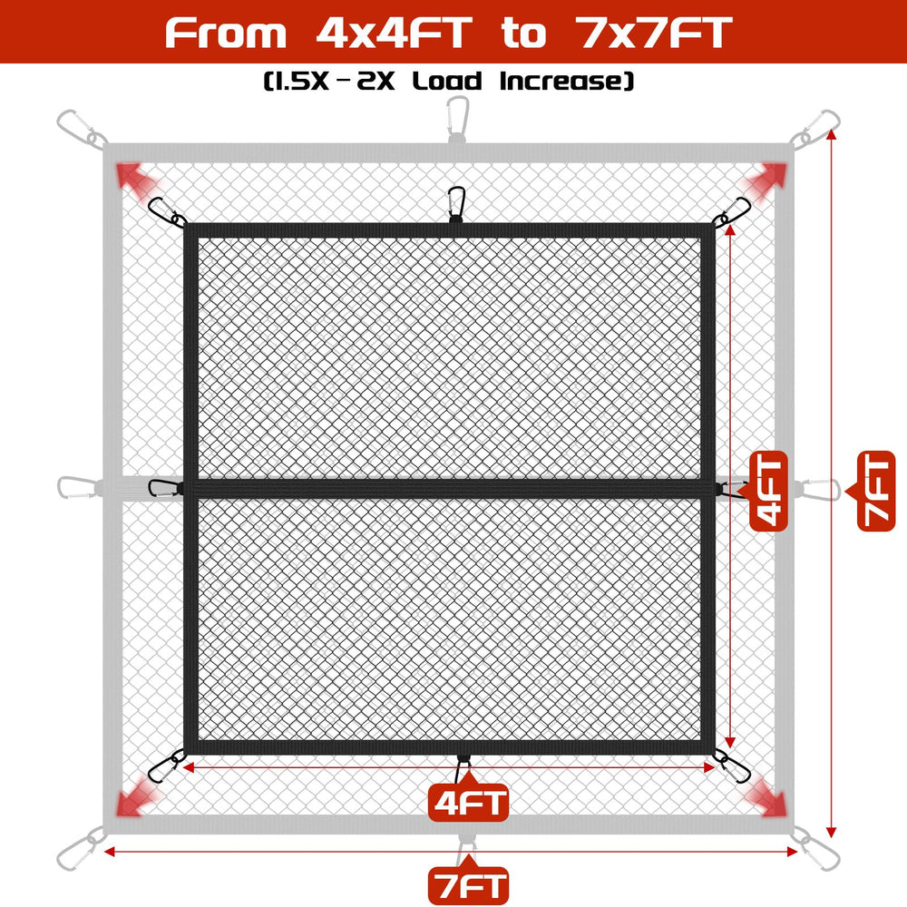 Dayacoco close-up of ultra-fine mesh and double stitching for durability