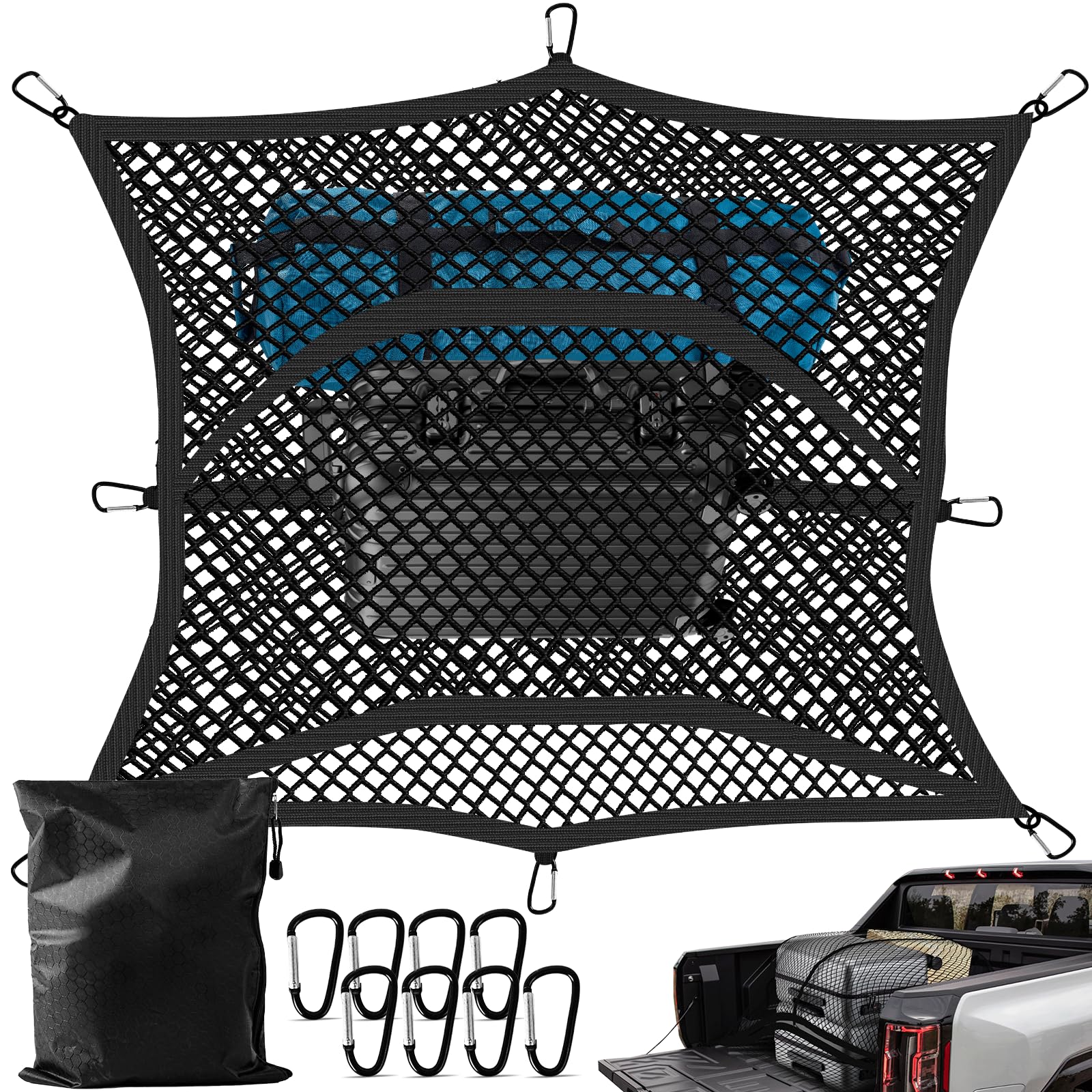 Dayacoco front view on truck bed showing secure coverage and stability