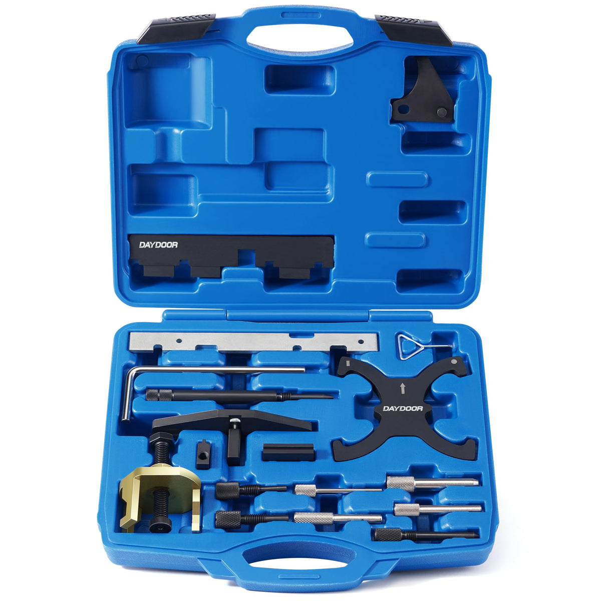 DAYDOOR front packed kit showing included timing tools for quick identification and purchase