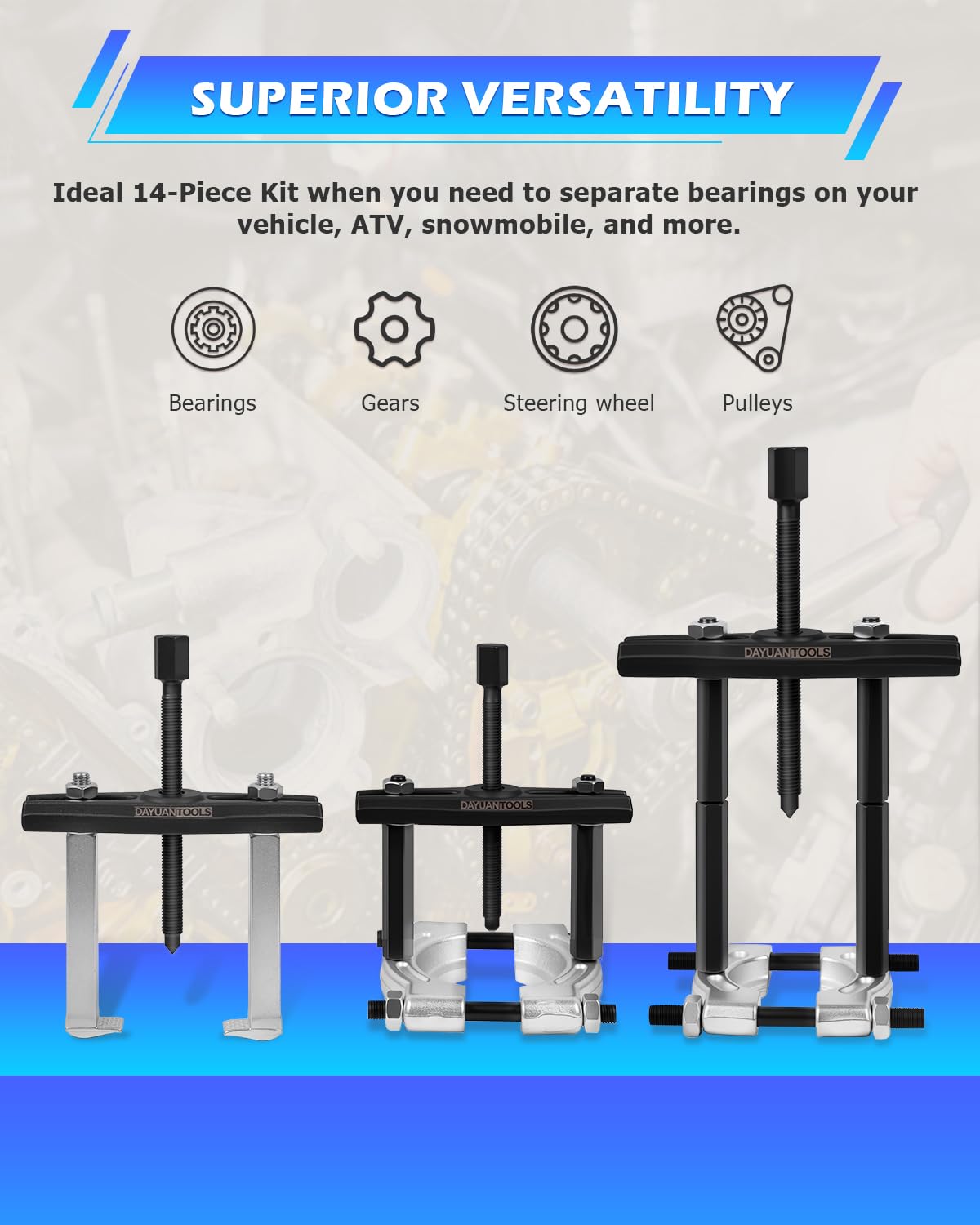 DAYUAN cross-bar and threads detail demonstrating stable load distribution