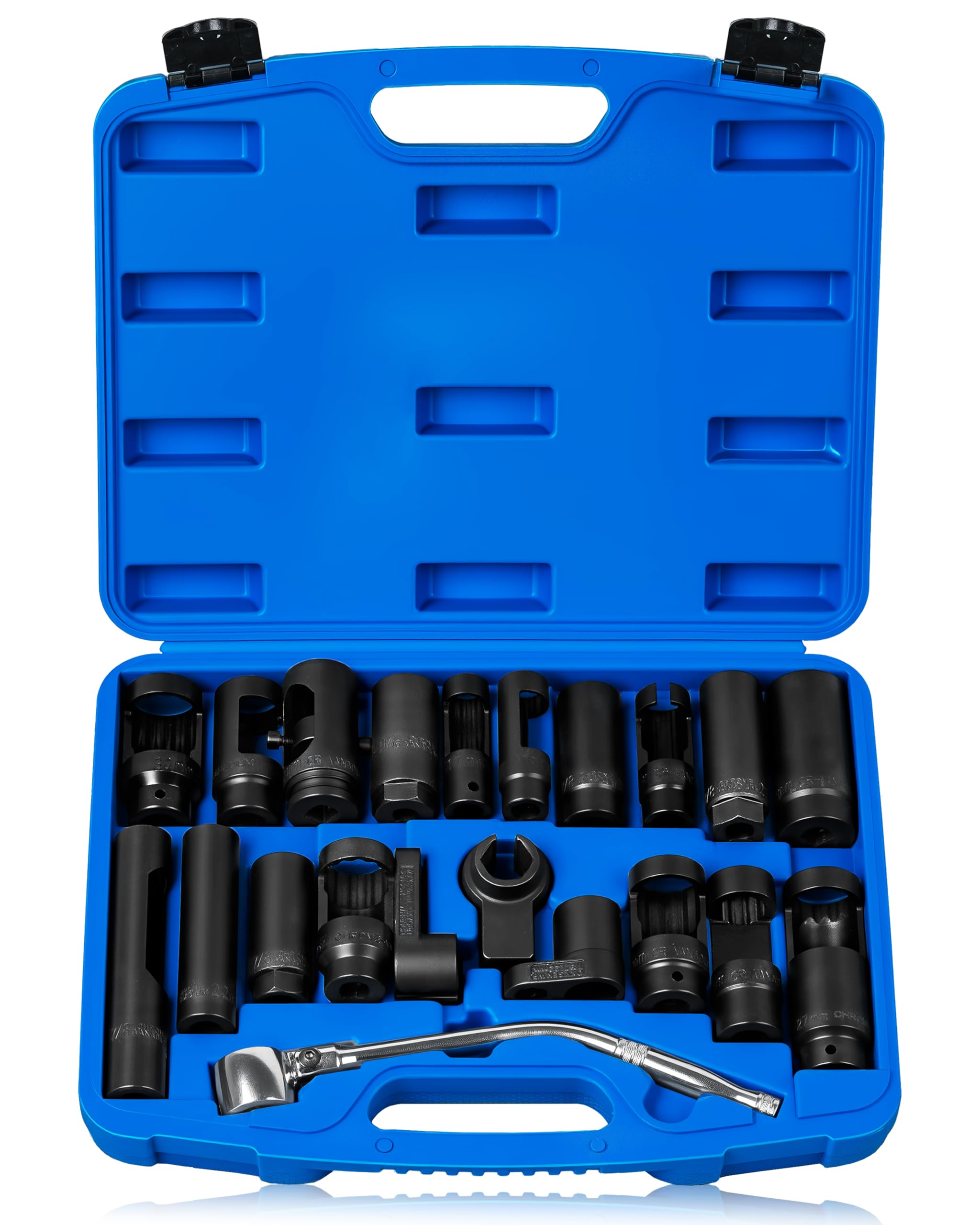 DAYUAN front packaging showing entire 21-piece socket set and organization benefits