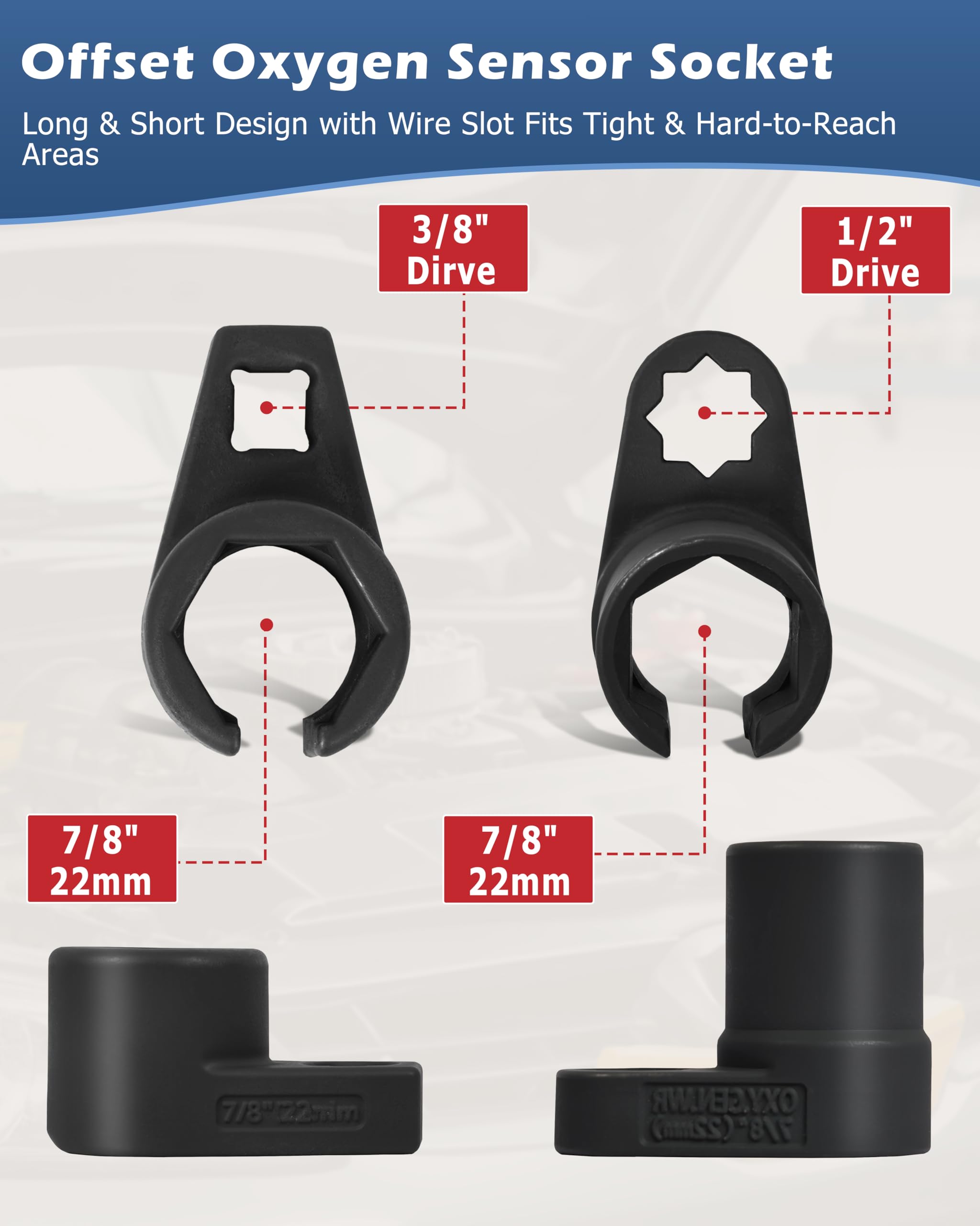 DAYUAN 1/2" offset crowfoot shown at angle for improved leverage and clearance