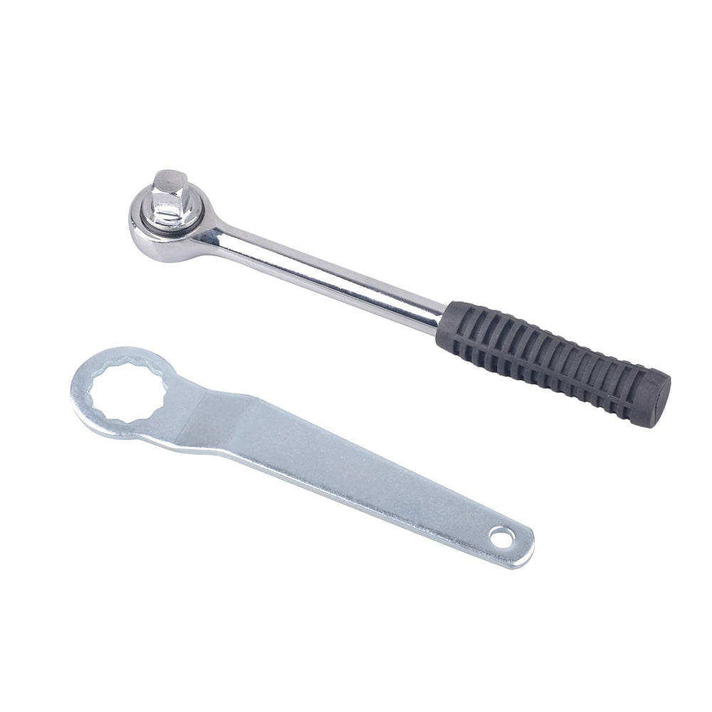 DAYUAN hand holding a socket for scale showing compact, portable tool kit convenience