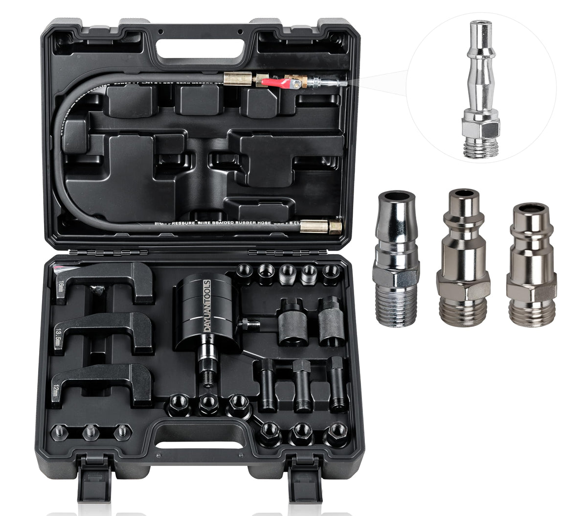 DAYUAN front view of air vibration injector puller shows robust construction and quick use benefit