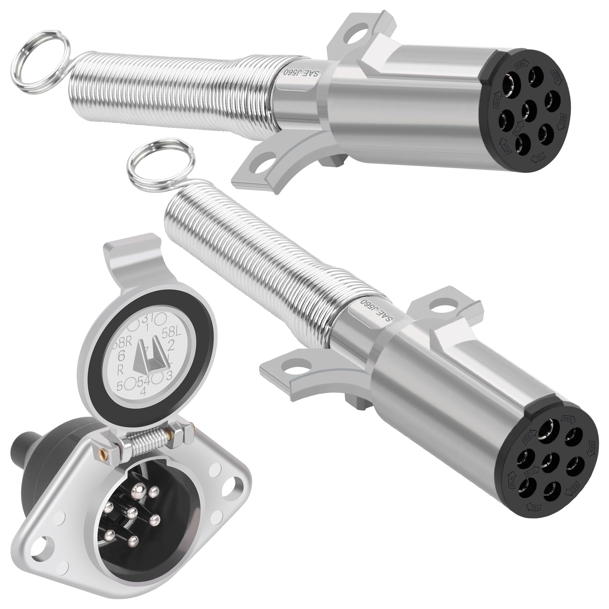 Dazakoot front view of plug and socket showing solid construction and quick replacement benefit