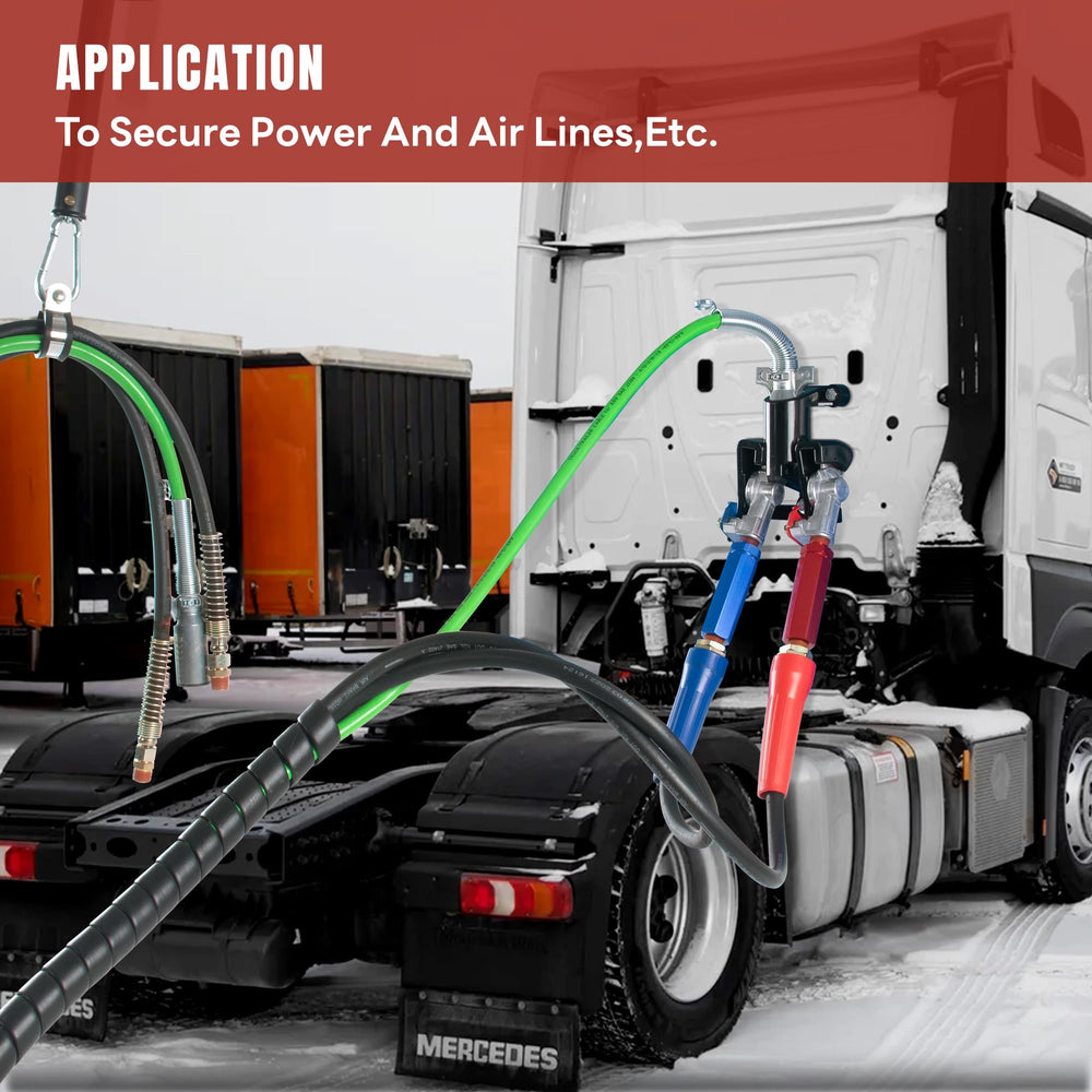 Dazakoot tender spring on truck in transit reducing line wear and preventing dragging