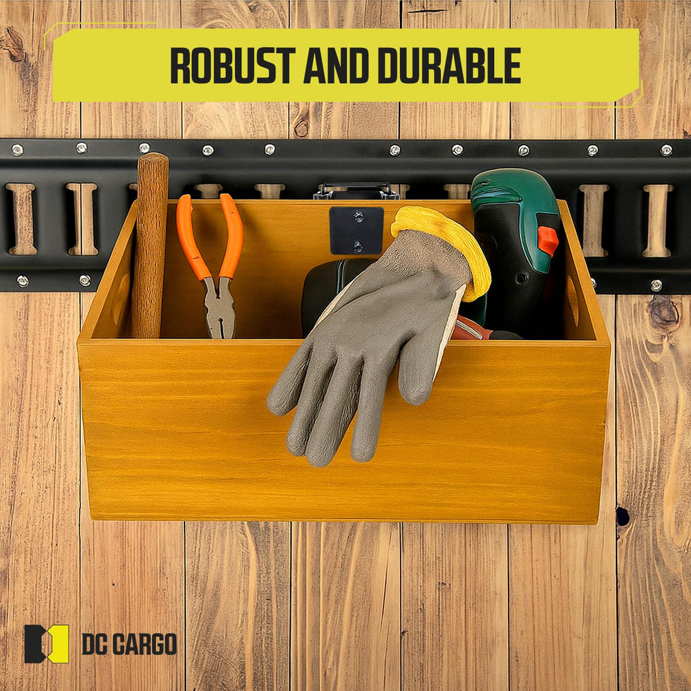 DC Cargo carriage bolts and hardware laid out showing complete kit for fast installation benefit