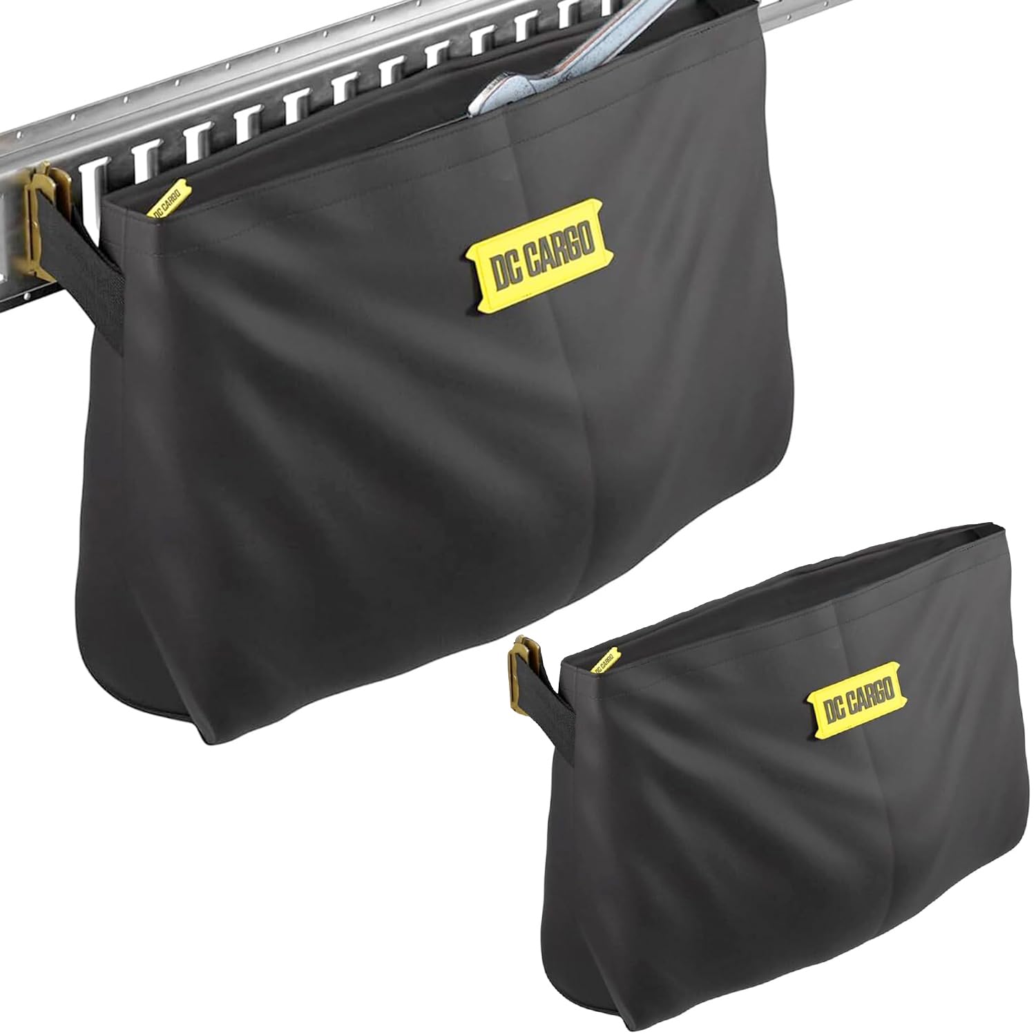 DC Cargo Mall front view of E-Track bag showing size and zipper, organizes gear