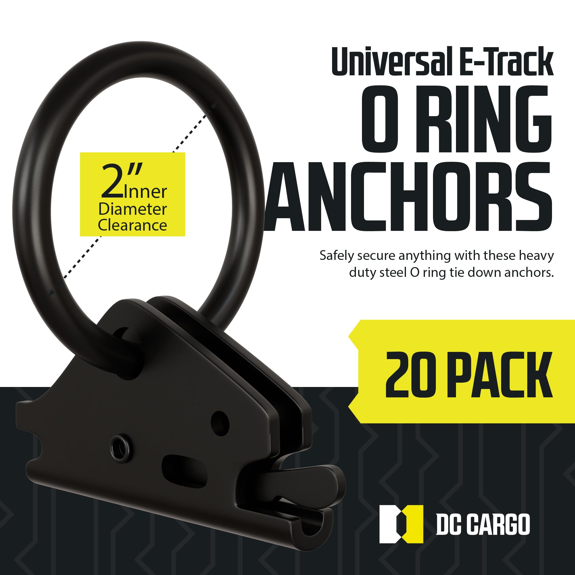 DC Cargo Mall close-up of spring lever demonstrating quick-release ease