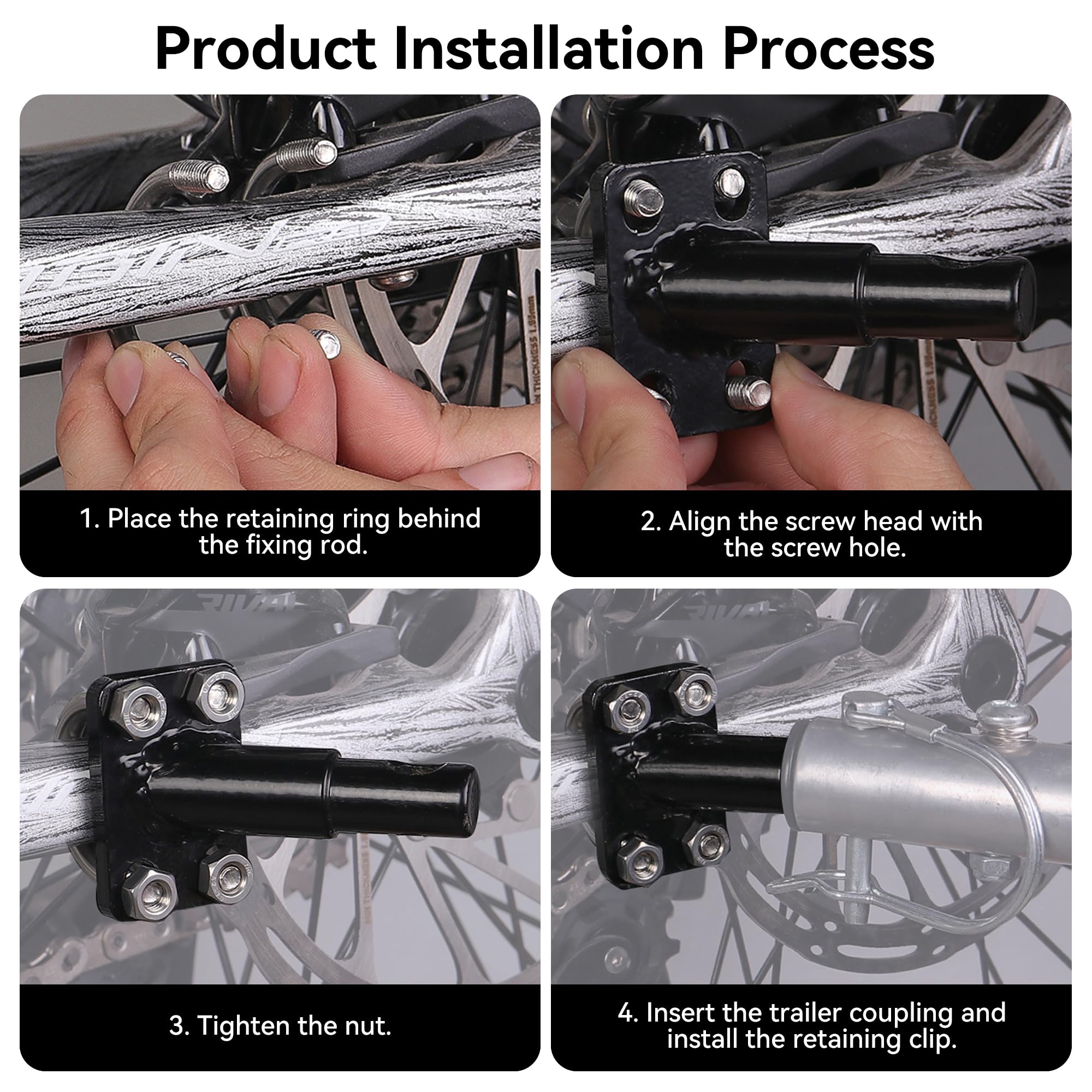 DDJ installed on a bike frame demonstrating stable four‑point mounting