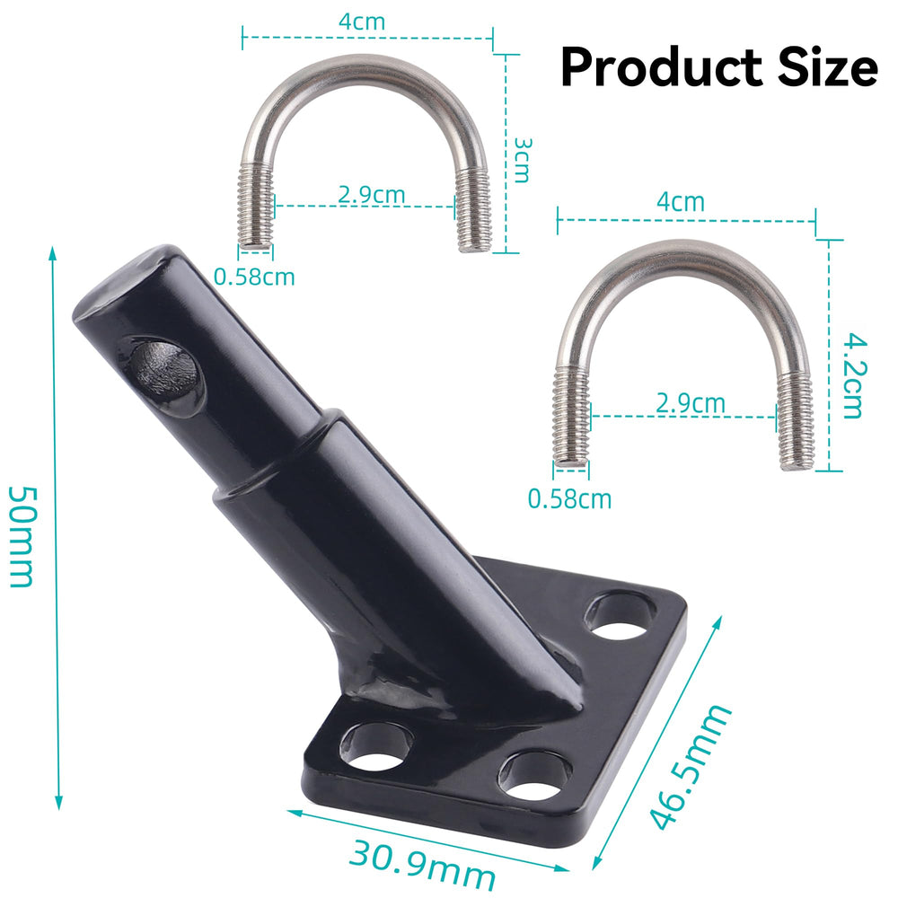 DDJ U‑bolts and lock nuts kit laid out, ensuring complete installation hardware