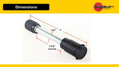 DeadBolt installed on a Class V hitch demonstrating secure attachment