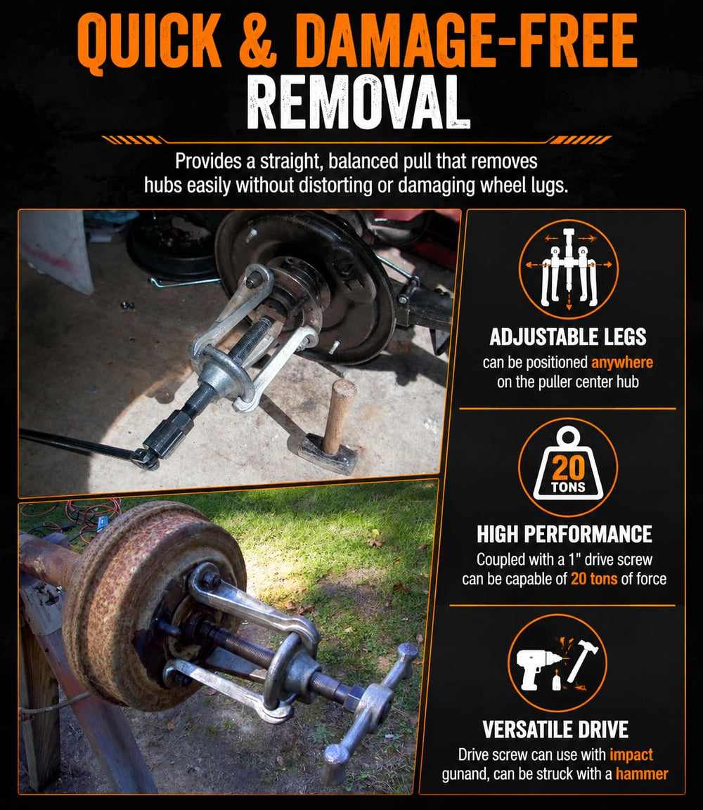 DearChan striking wrench and hardened puller screw included for controlled impact