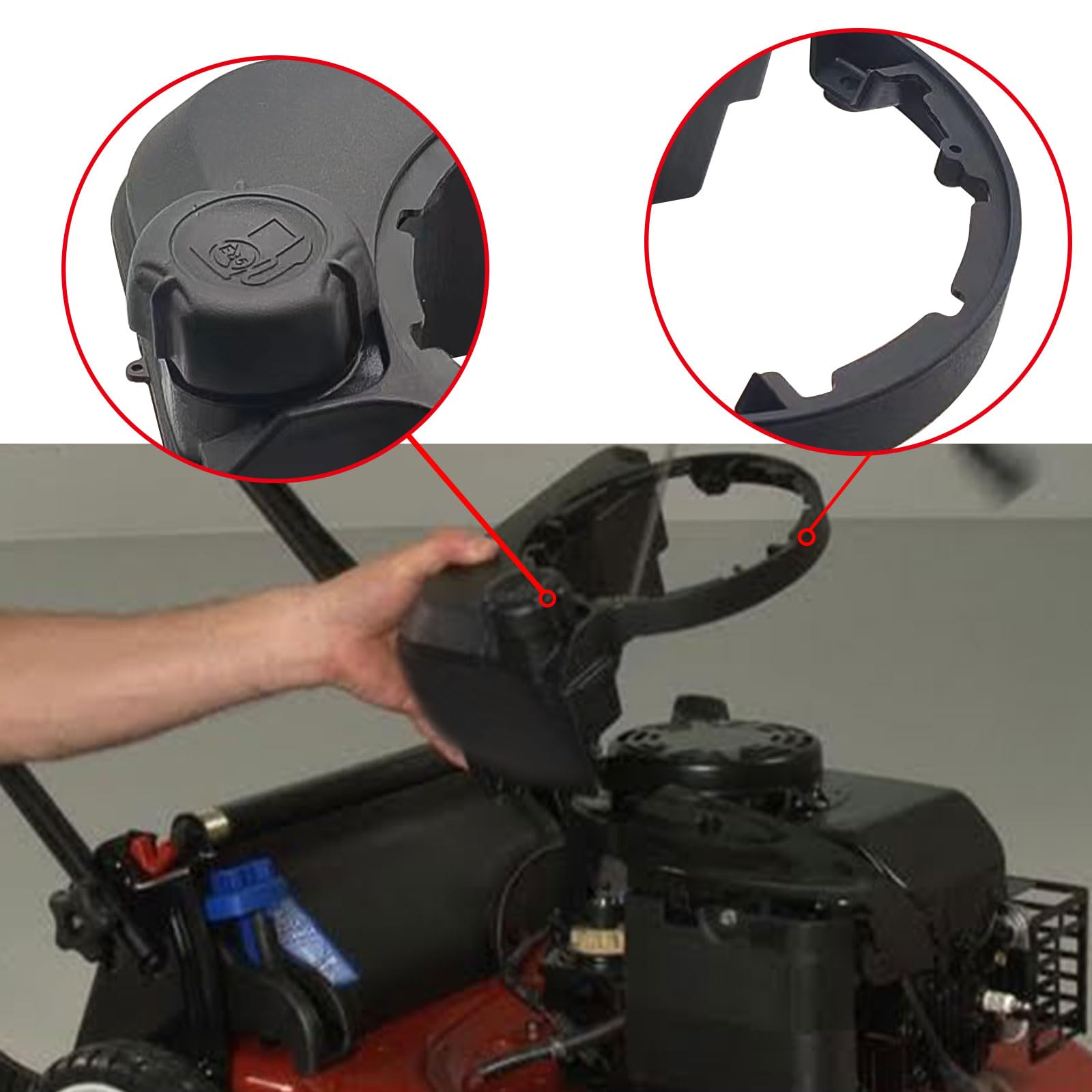 deawater fuel tank held in hands for scale, helps verify size before purchase