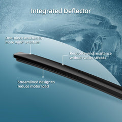 DECARTON view of asymmetrical spoiler, reduces lift and stabilizes blade