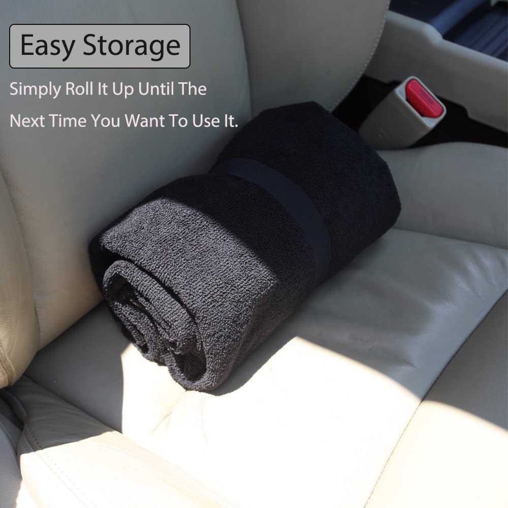 DECKALY rolled and strapped for compact storage and easy transport