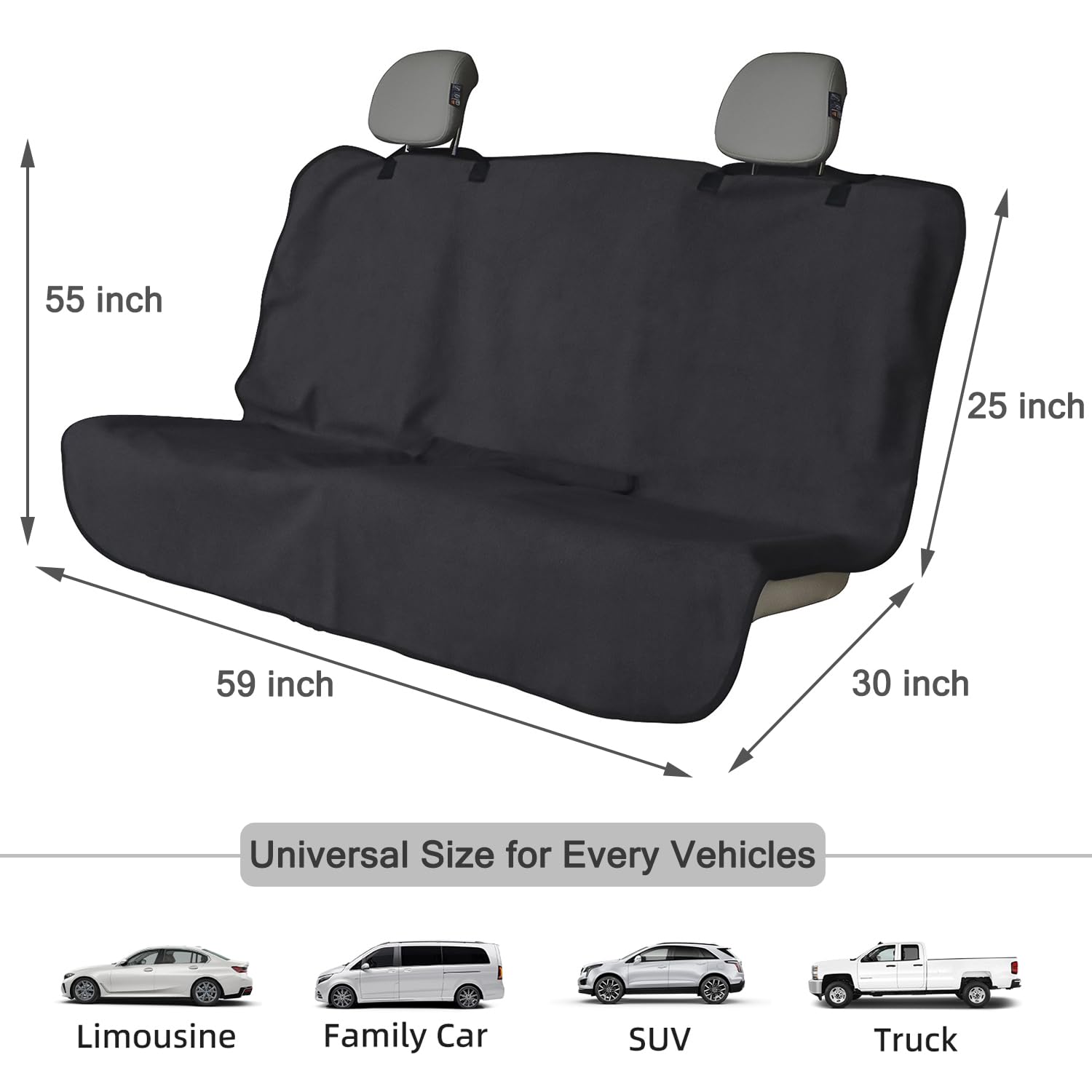 DECKALY size comparison showing 59 by 55 inches for broad seat coverage