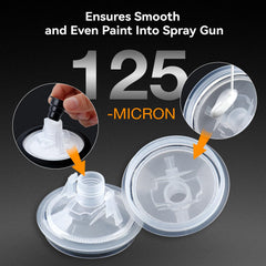 Decwls filter lid 125‑micron preventing particles for smoother finish