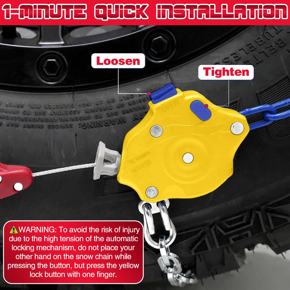 DEDC installed on pickup tire demonstrating improved traction and fit
