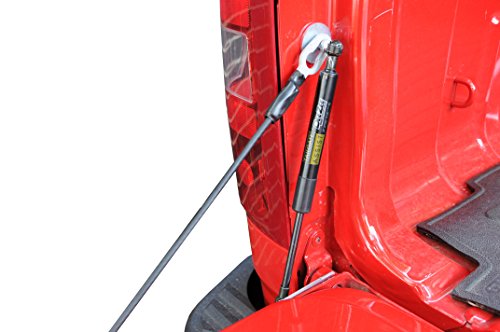 DEE ZEE tailgate assist in use on truck bed demonstrating safer one-handed lowering