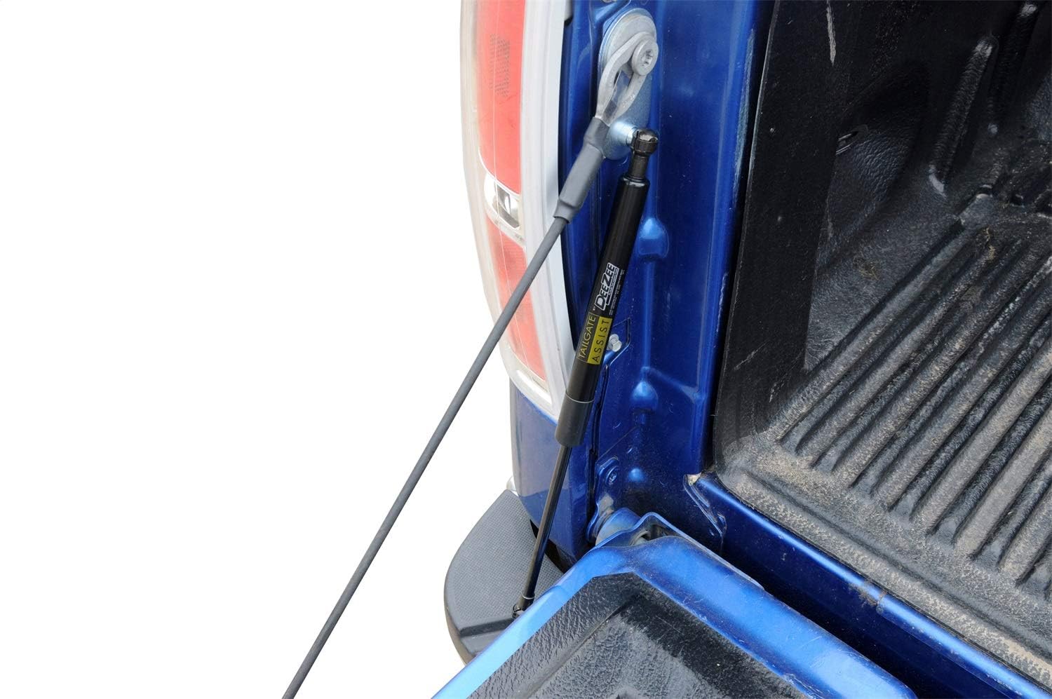 DEE ZEE installed on F-150 tailgate side view providing steady lowering
