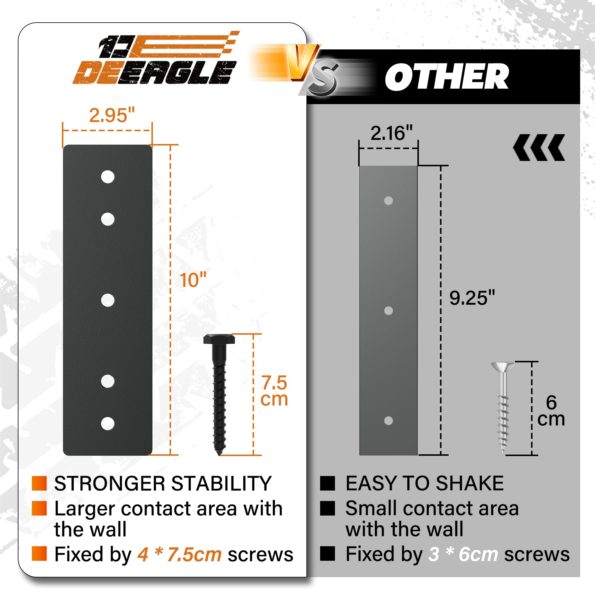 DEEAGLE hitch wall mount holding a cargo carrier to maximize garage storage