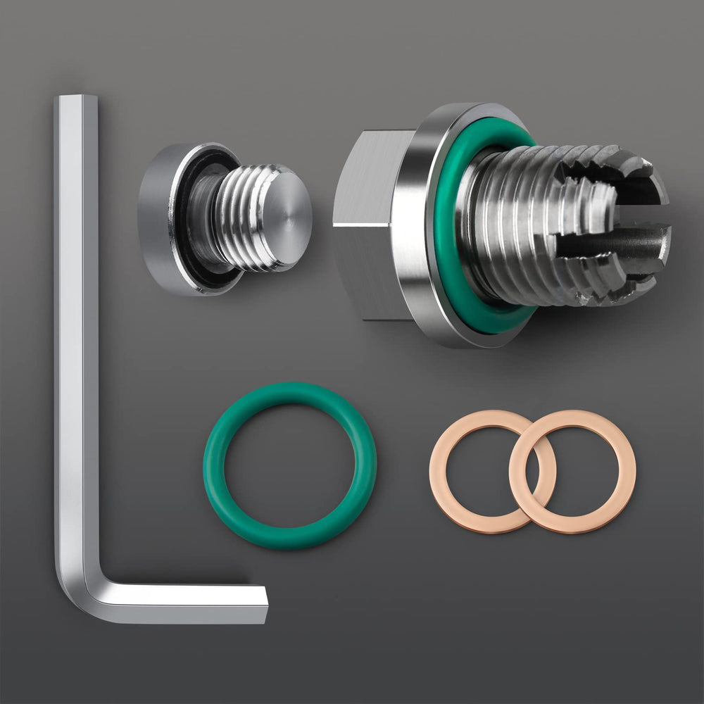DEEFILL seals, copper gaskets and Allen wrench laid out for quick install