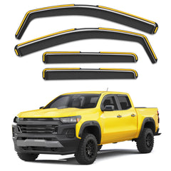 Deejecsun front passenger visor installed showing sleek protection and airflow