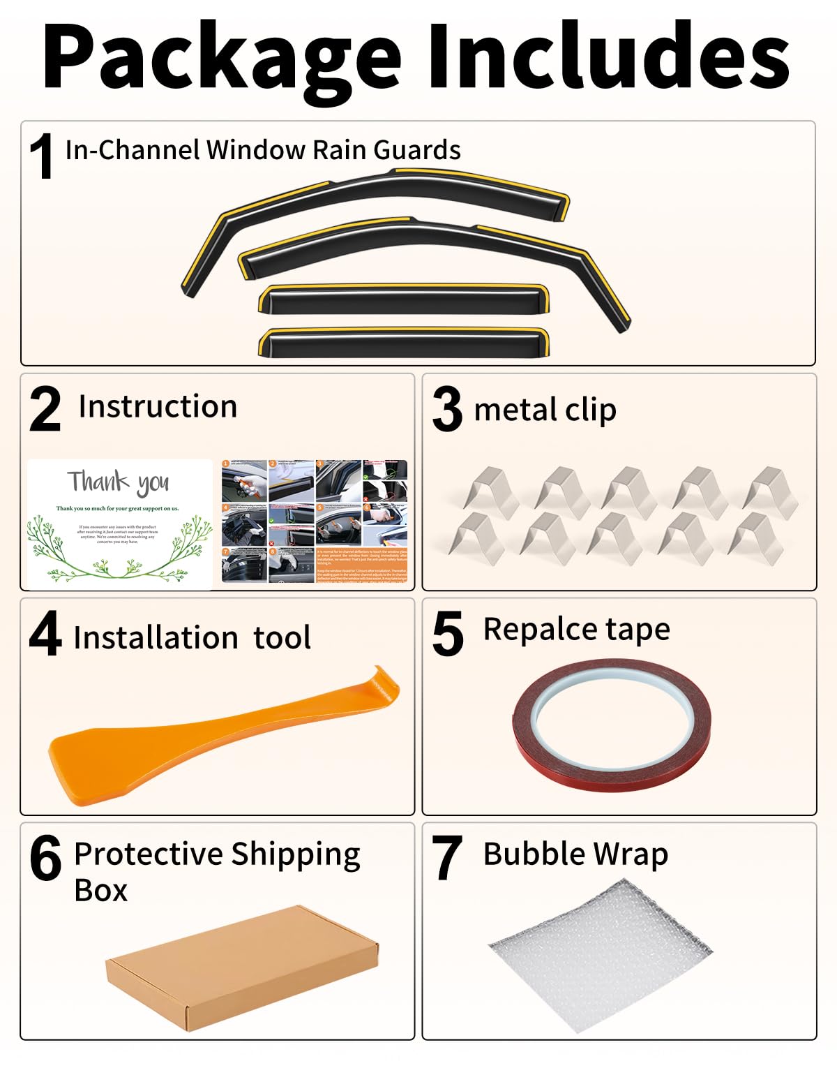 Deejecsun packaging and contents laydown showing the four-piece kit