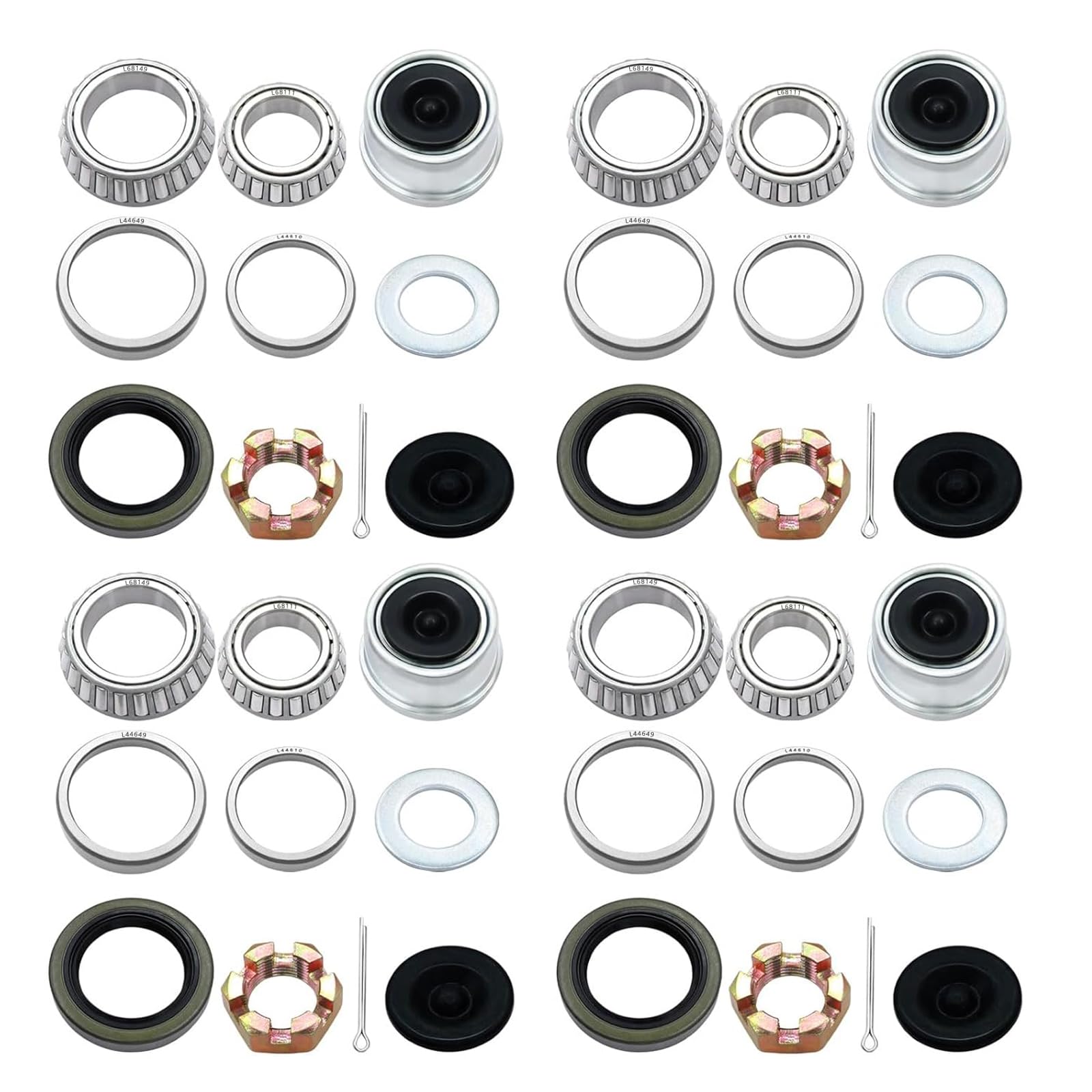 DEEPDREAM front packaging showing full 4-set trailer bearing kit benefits