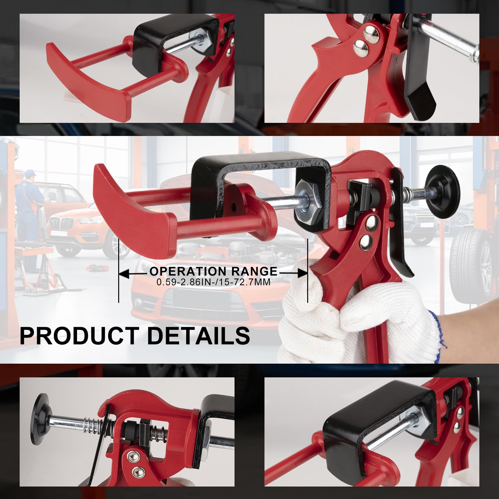Defabee in use on vehicle brake showing quick pad retraction and safer maintenance