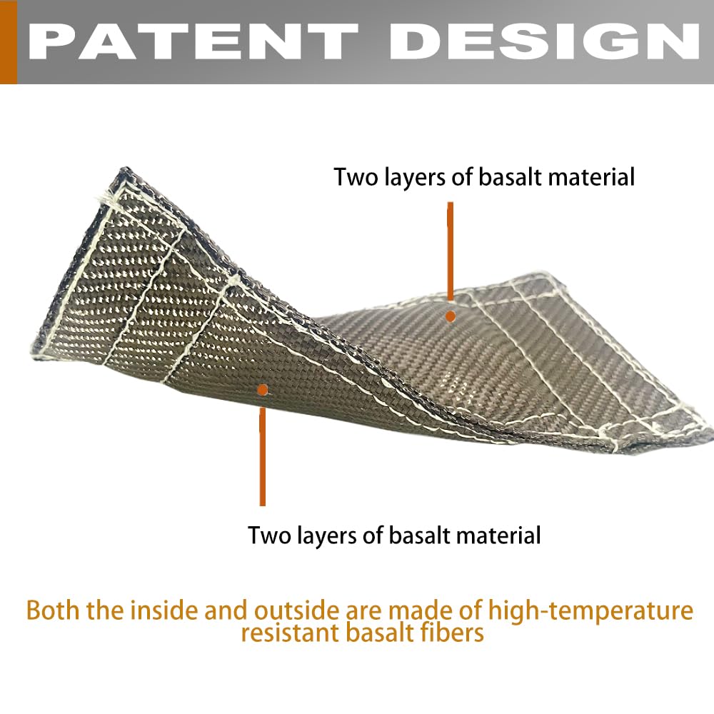 DEGEOBERLIN heat shield next to ruler showing 4 by 8 inch size for accurate fit selection