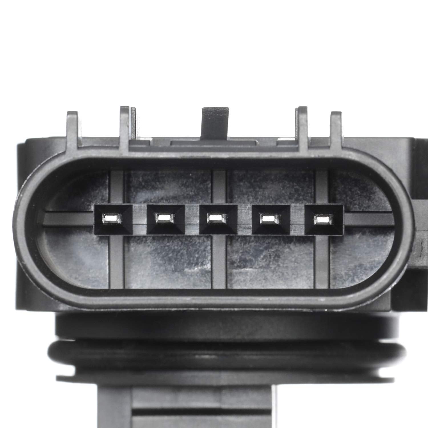 Delphi AF10060 mounted in intake duct demonstrating correct installation and airflow path