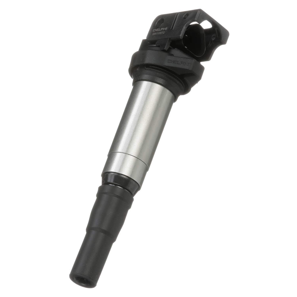Delphi front view of GN10572 coil showing clean OE-style housing and reliable fit