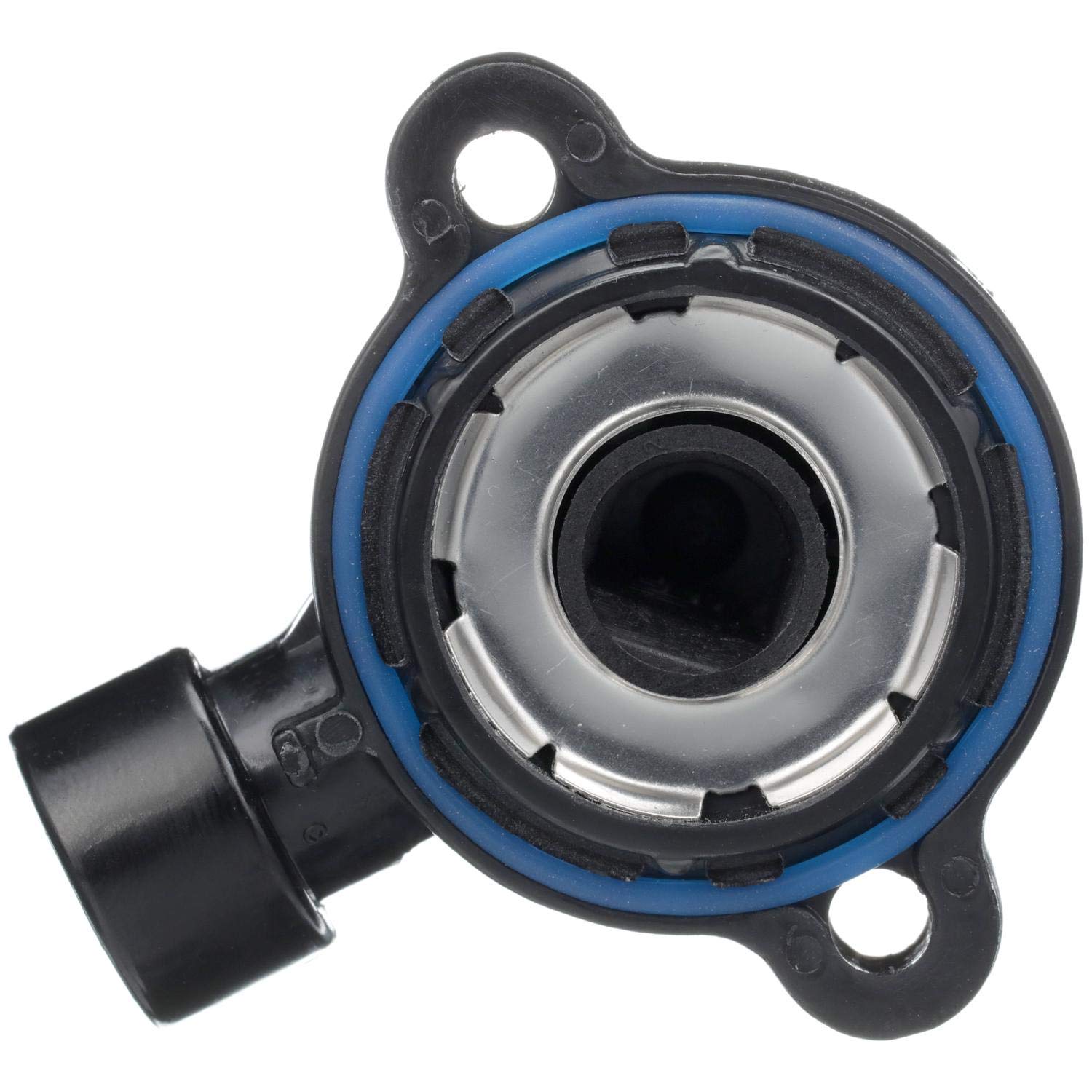 Delphi throttle position sensor connector close-up for secure electrical connection