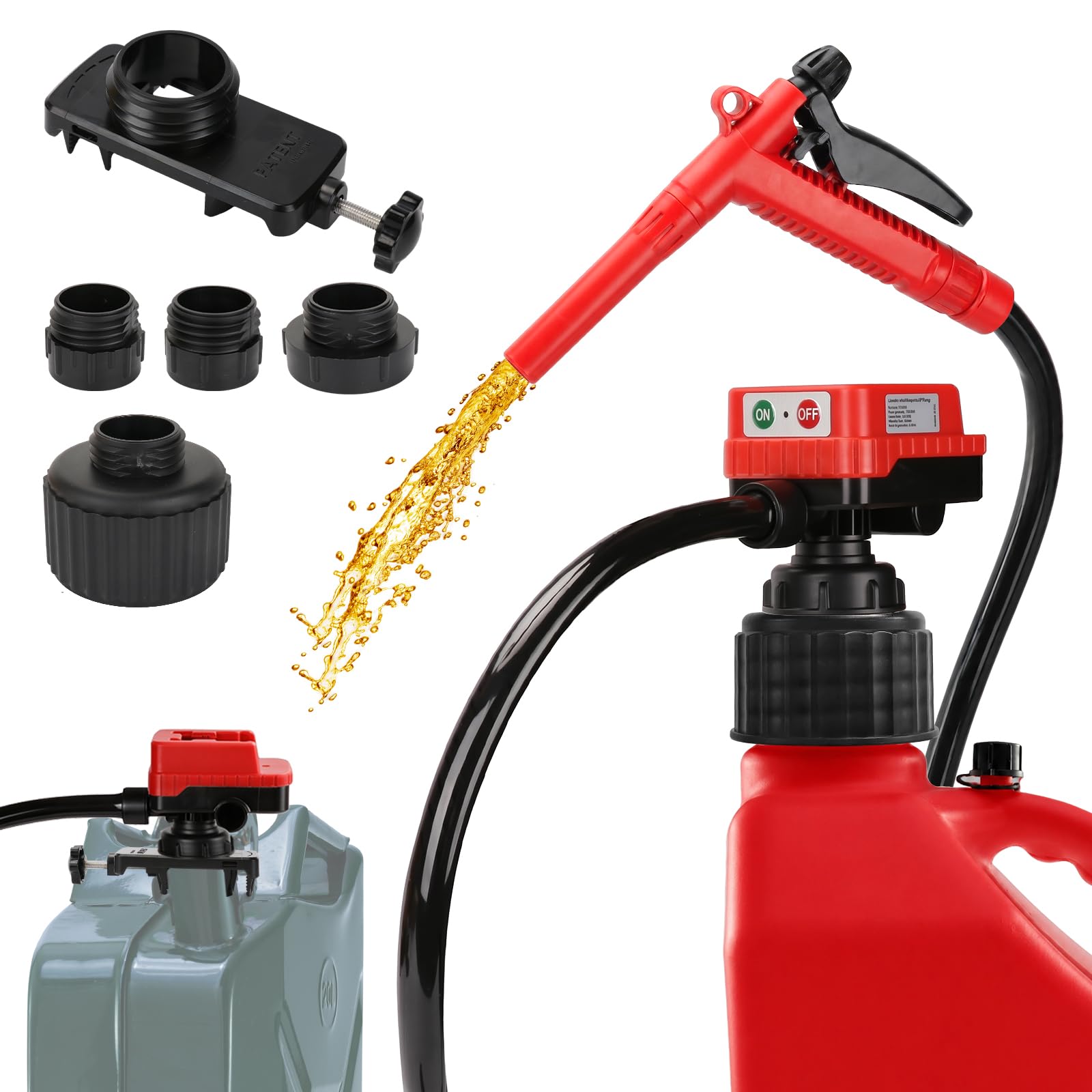 DEMAKIMI front view of pump showing compact design and portability benefit