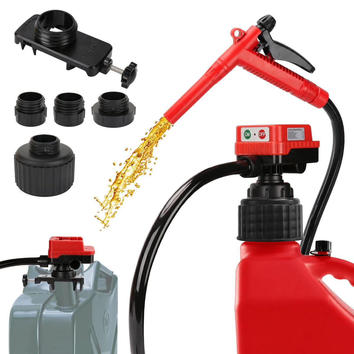 DEMAKIMI front view of pump showing compact design and portability benefit