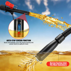 DEMAKIMI hooked to a vehicle 12V outlet demonstrating roadside fueling convenience