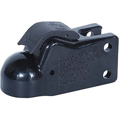 Demco EZ Latch coupler front view showing latch and zinc finish for reliable hookups
