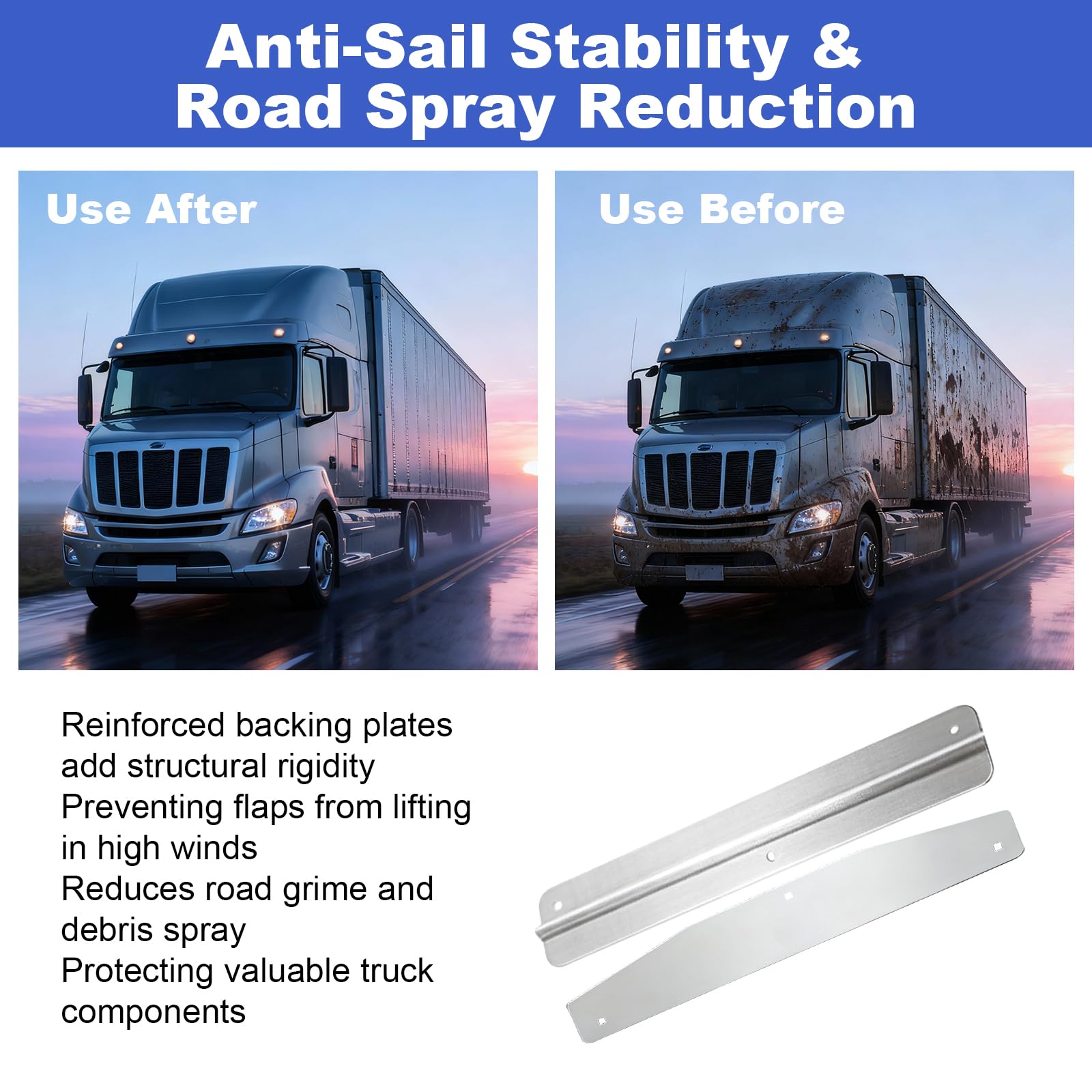 Demimy weights fitted on truck rear lifestyle shot improving rear-end appearance benefit