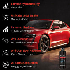 Denir Bonee treated hood reflection showing deep gloss finish