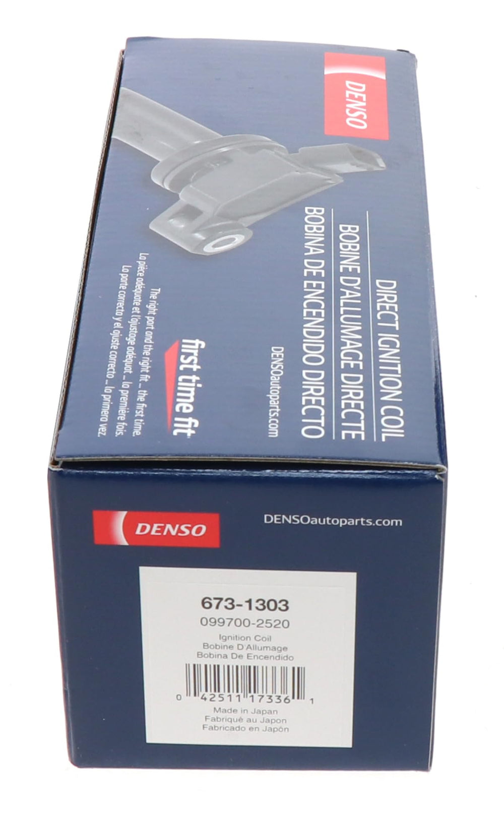 Denso 673-1303 packaging and label showing part number and fitment clarity