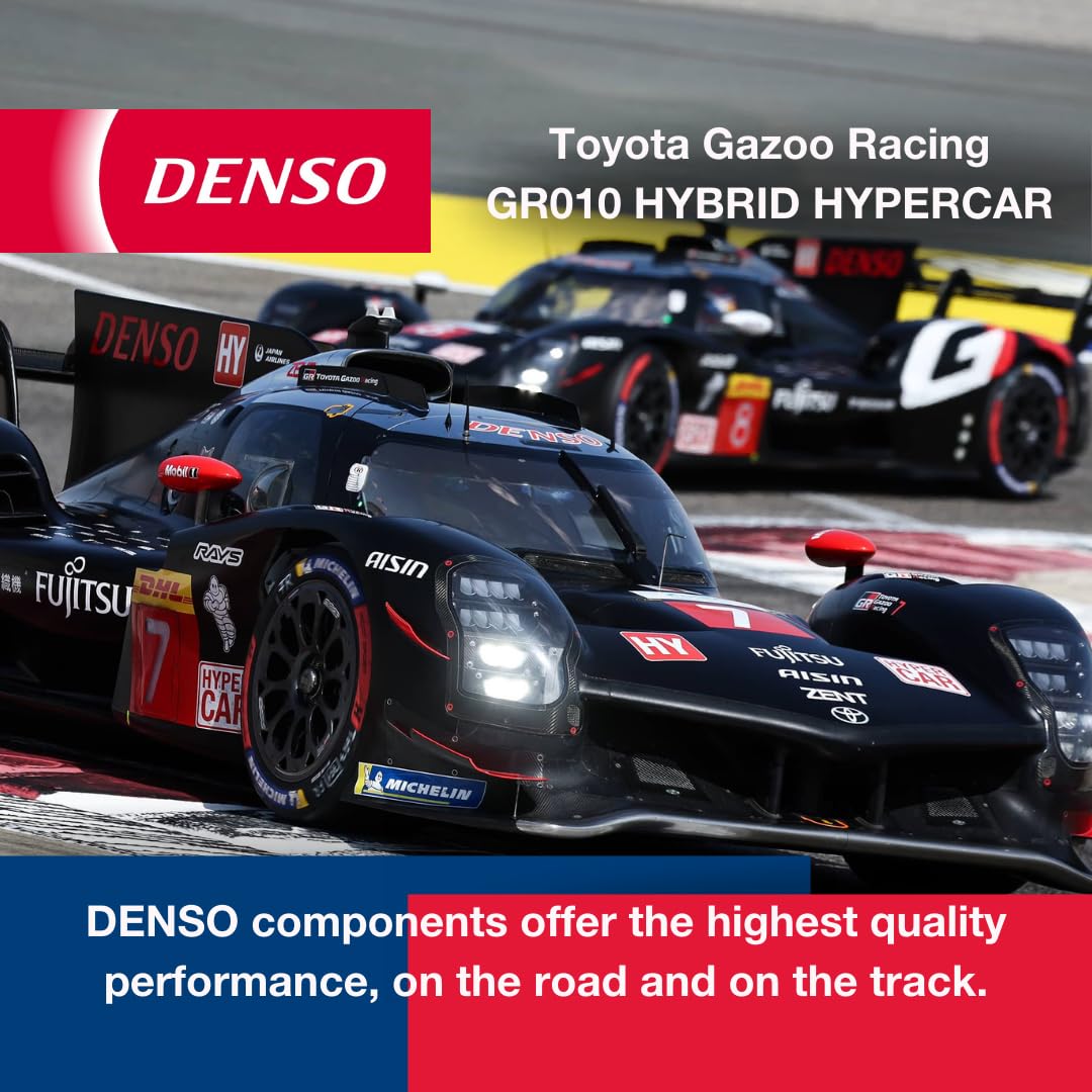 Four Denso IKH16TT plugs arranged to show complete set and consistent quality benefit